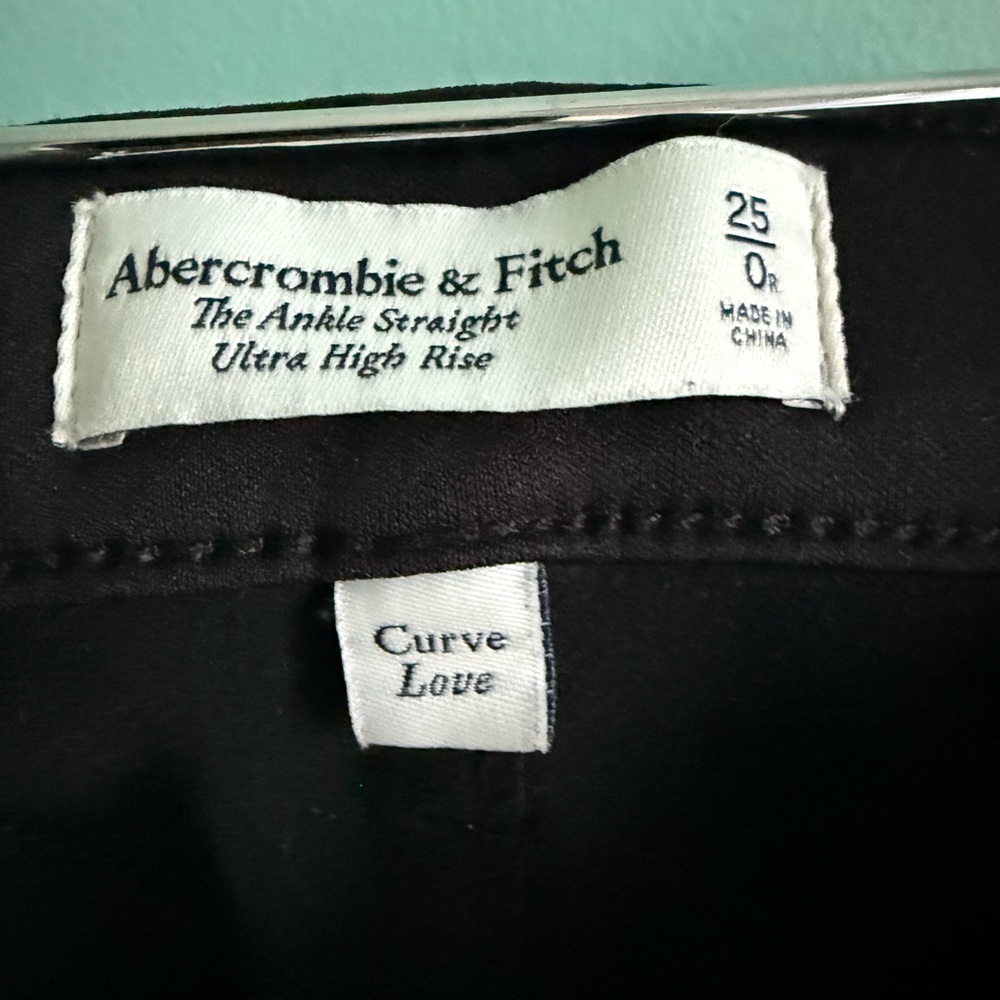 Abercrombie & Fitch Two Toned Leather and Black Jeans - Picture 10 of 13